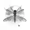 Dragonfly tattoo design idea