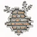 Brick wall  tattoo design idea