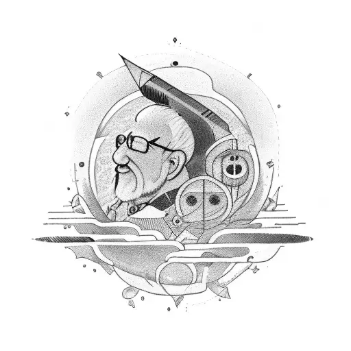 Equation or formula that represents a special moment with grandfather tattoo design idea