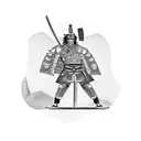 A balance scale held by a samurai warrior tattoo design idea