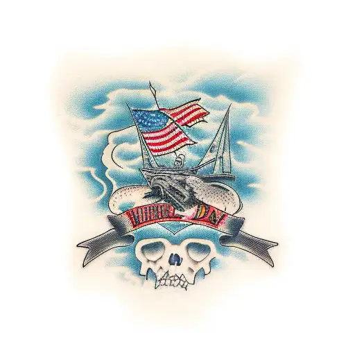 memorial for dad tattoo design idea