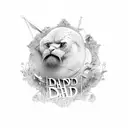 memorial for dad tattoo design idea