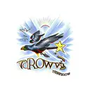 Two Crows and a Bident tattoo design idea