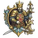 King Arthur tattoo design idea