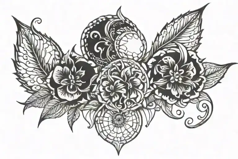 so great and small tattoo design idea