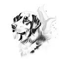 gordon setter, aurora tattoo design idea