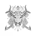 taurus 1986 tattoo design idea