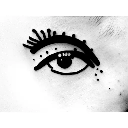 eyebrow tattoo design idea