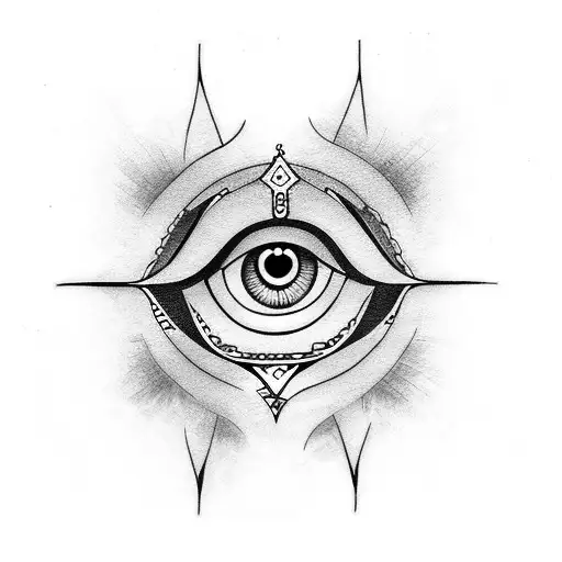 Evil Eye tattoo design idea