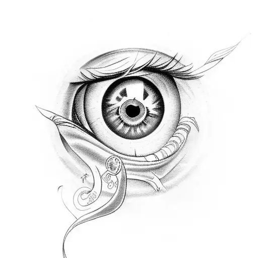 Evil Eye tattoo design idea