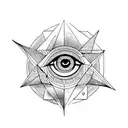 Evil Eye tattoo design idea