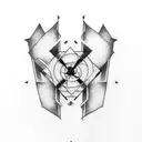 anarchy sign  tattoo design idea