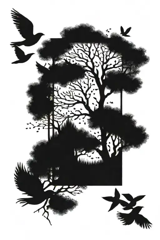 315+ Tree With Birds Flying Away Tattoo Ideas in 2026 - BlackInk AI