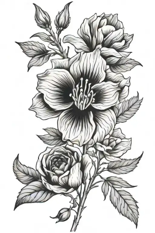 september birth flower january birth flower november birth flower august birth flower tattoo design idea