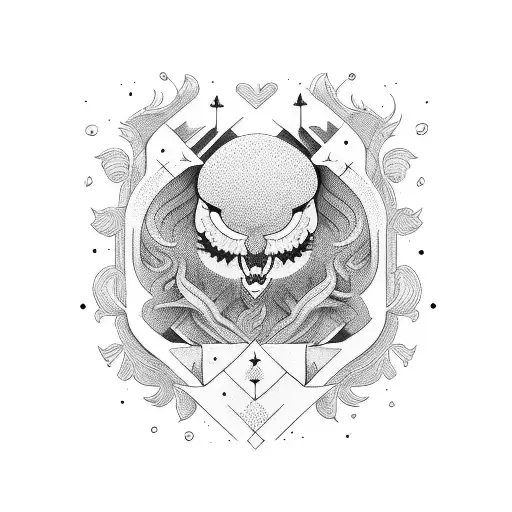 family of three tattoo design idea