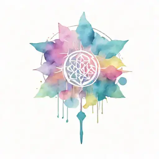 mental health symbol incorporated tattoo design idea