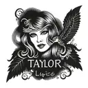 taylor swift lyrics tattoo design idea