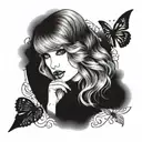 taylor swift lyrics tattoo design idea