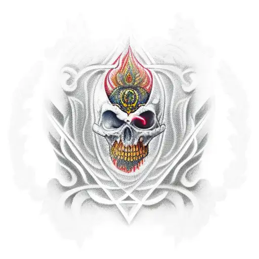 ave fenix en hombro izquierdo con un fondo tattoo design idea