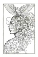 Anxiety tattoo design idea