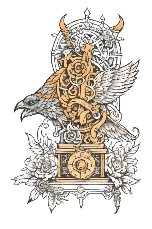 woodworking tattoo design idea