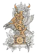 woodworking tattoo design idea