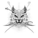 gothic architecture  tattoo design idea