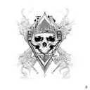 gothic architecture  tattoo design idea