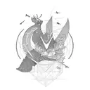 Mal & Lea 1985 tattoo design idea