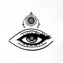 3rd eye tattoo design idea