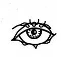 3rd eye tattoo design idea