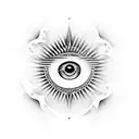 Shiv 3rd eye tattoo design idea