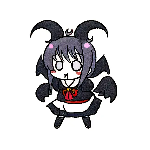 chibi baphomet tattoo design idea