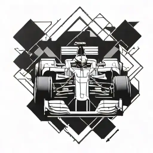 formula 1 anime tattoo design idea