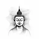 Meditating Buddha tattoo design idea