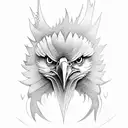 eagle with words 'SOAR' tattoo design idea