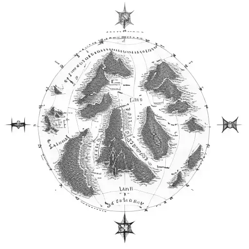 91+ Map Of Middle Earth Tattoo Ideas in 2025 - BlackInk AI