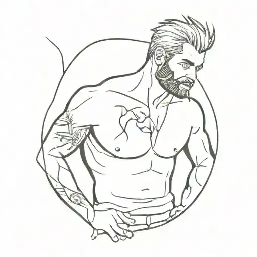 make sketches of tattoos (sleeve) similar to the ones Jason Brody has from FarCry 3. tattoo design idea