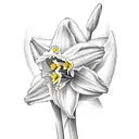 daffodil, lily and tulip tattoo design idea