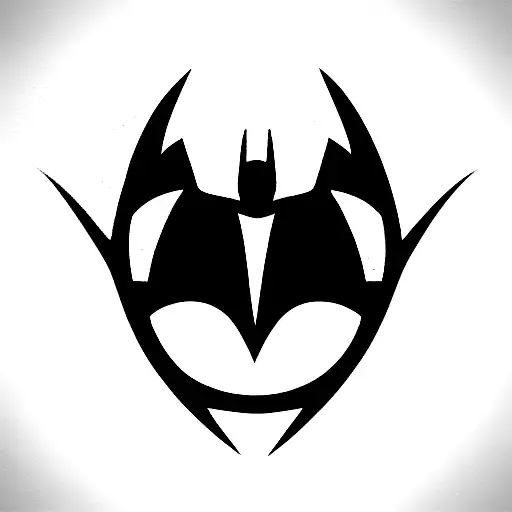 Batman logo tattoo design idea