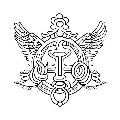 flower with angel numbers 222 tattoo design idea