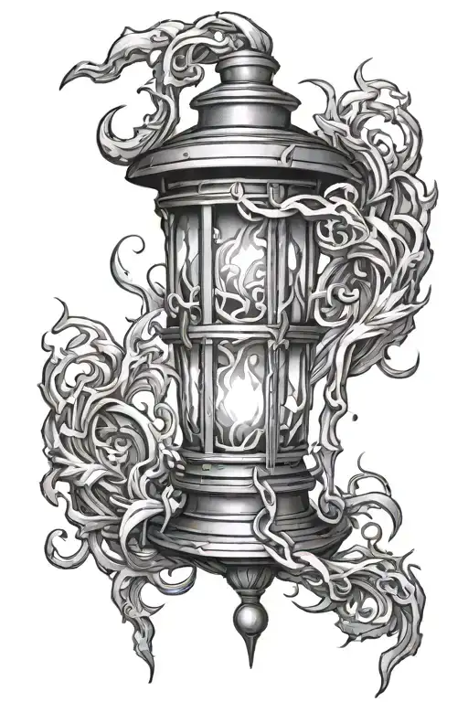 thresh lantern from league of legends  tattoo design idea