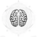 An intricate circuit board pattern forming the shape of a brain, showcasing the connection between technology and philosophy tattoo design idea