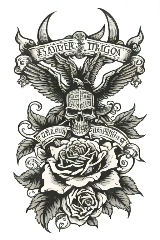  lead us not to the time of trial But deliver us from evil For thine is the kingdom the power and the glory tattoo design idea