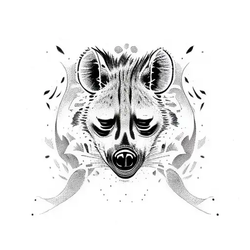 hungry hyenas tattoo design idea