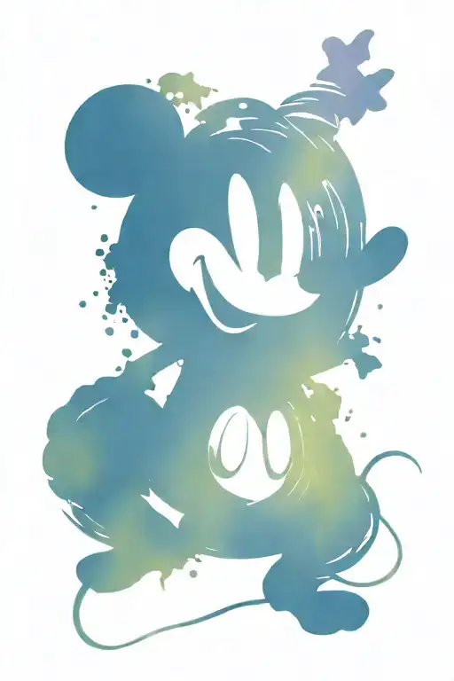 sorcerer Mickey Mouse tattoo design idea