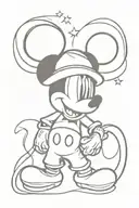 sorcerer Mickey Mouse tattoo design idea