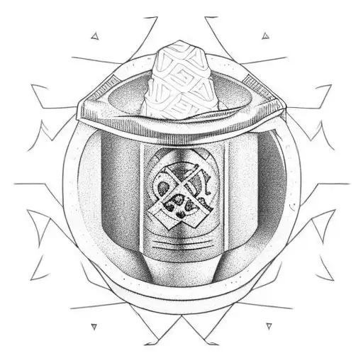 frozen peanut butter jar tattoo design idea