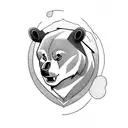 brother bear tattoo design idea