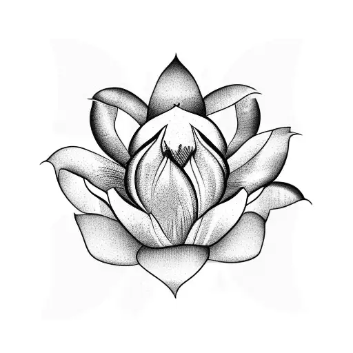 haemanthus flower tattoo design idea